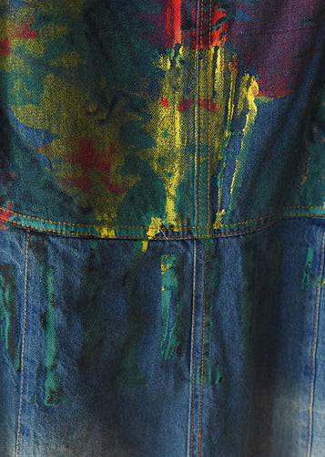 2021 Herbst übergroße Denim-Overalls lässige blaue Jeans-Denim-Outfits süß