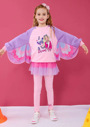 2023 Autumn Cute Princess Butterfly Wings Kids Girls Sports Two Piece Set