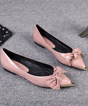 2024 French Black Pointed Versatile Bow Flat Shoes