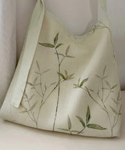 2024 New Bamboo Leaf National Style Canvas Shoulder Crossbody Bag