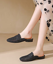 2024 New Fashion Apricot Hollow Out Breathable Slide Sandals