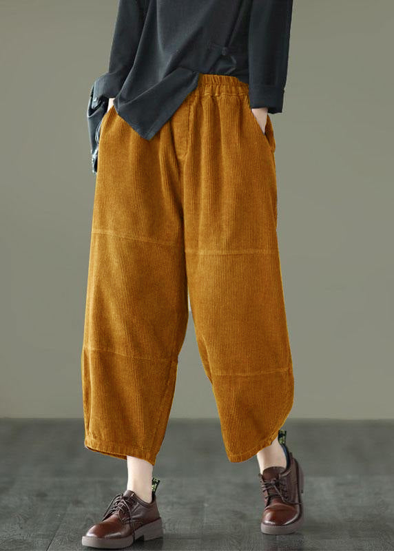 Organic Purple High Waist Wide Leg Fall Pants Corduroy