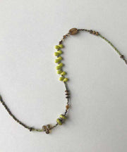 Art Green Handmade Beadin Gratuated Bead Necklace