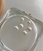 Art White Pearl S925 Silver Women's Drop Earrings