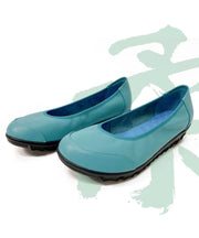 Beautiful Comfortable Flat Shoes For Women Rose Cowhide Leather