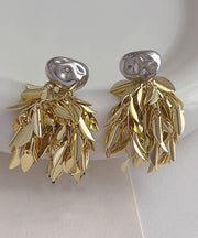 Beautiful Gold Sterling Silver Overgild Tassel Drop Earrings