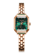 Beautiful Green Overgild Hardlex Crystal Waterproof Watch