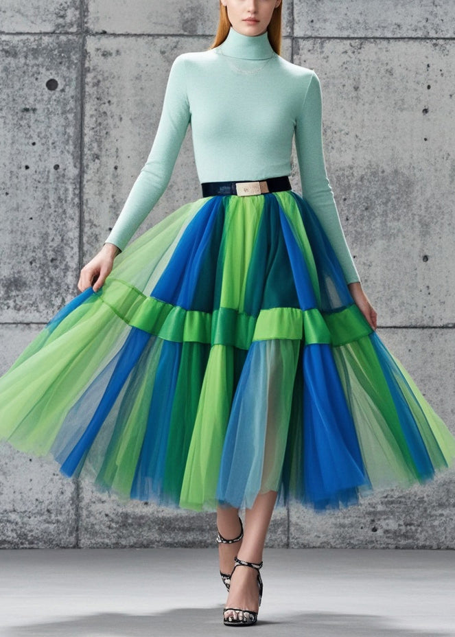 Beautiful Multicolor Exra Large Hem Tulle Skirts Summer