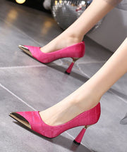 Beautiful Pink High Heels Pointed Toe Stiletto High Heels