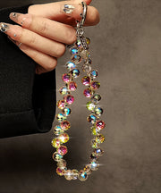 Beautiful Rainbow Crystal Beading Water Drop Phone Chains