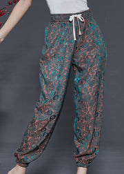 Blue Jacquard Chiffon Pants Gradient Color Summer