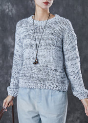 Bohemian Grey Sequins Chunky Knit Sweaters Winter