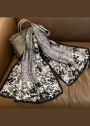 Boutique Black Printed Comfy Versatile Scarves