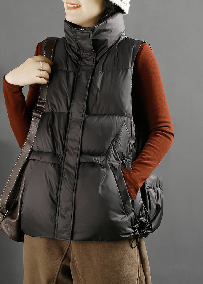 Boutique Caramel Drawstring Cozy Duck Down Canada Goose Vest Winter