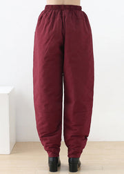 Brief Mulberry Pockets Thick Beam Pants Winter