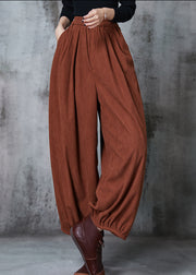 Caramel Corduroy Harem Pants Oversized Spring