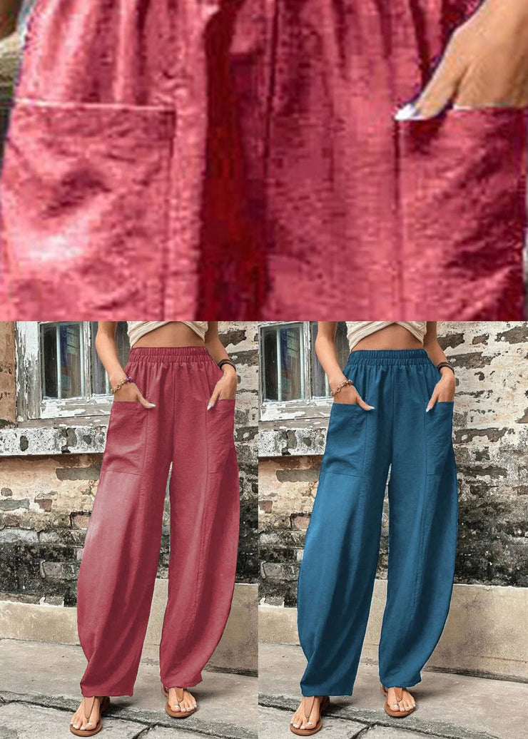 Carmine High Waist Cozy Ice Silk Harem Pants Summer