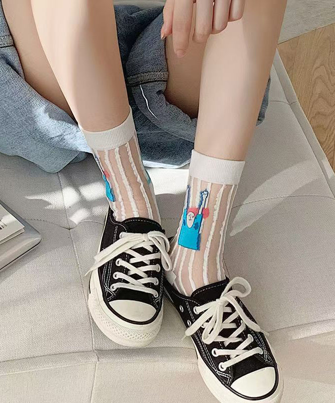 Cartoon Summer Thin Breathable Two Sided Trendy Socks