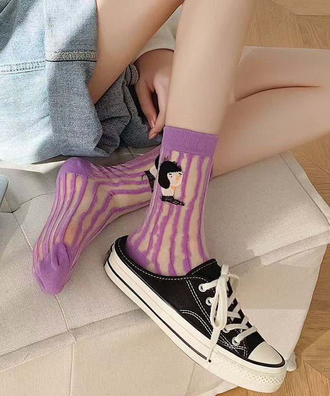 Cartoon Summer Thin Breathable Two Sided Trendy Socks