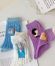 Cartoon Summer Thin Breathable Two Sided Trendy Socks