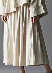 Casual Oversized Asymmetrical Design Linen Two Pieces Set Summer