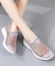 Casual Seven Colors Soft Comfy Hollow Out Flats Shoes