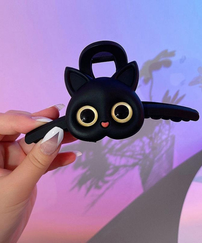 Chic Black Plastic Material Cat Hairpin