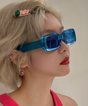 Chic Blue Spicy Girls Square Resin Sunglass