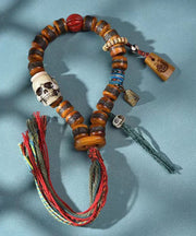 Chic Brown Hand Knitting Skeleton Bracelet