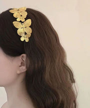 Chic Gold Metal Butterfly Solid Hairpin