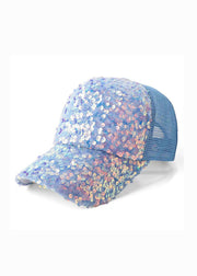 Chic Pink Sequins Breathable Baseball Cap Hat