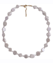 Chic White Asymmetricar Pearl Gratuated Bead Necklace