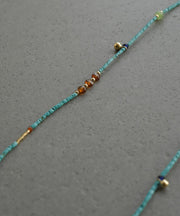 Classy Blue Patchwork Natural Turquoise Necklace