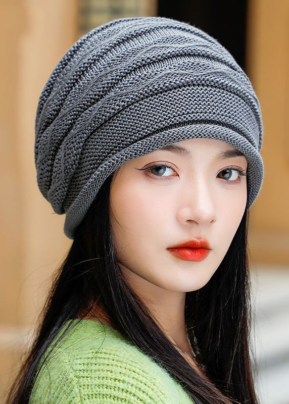 Classy Coffee Oversized Warm Knit Bonnie Hat