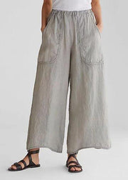 Cotton Linen Loose Wide Leg Casual Pants - bagstylebliss