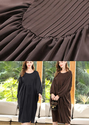 Diy Black Oversized Patchwork Wrinkled Chiffon Maxi Dress Batwing Sleeve