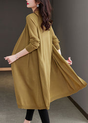 Elegant Matcha Colour V Neck Pockets Long Ice Size Knit Cardigans Long Sleeve