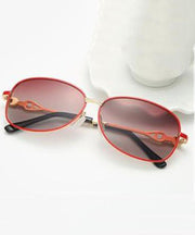 Elegant Red Anti UV Polarized Small Face Sunglasses