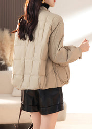 Fashion Apricot Ruffled Tasseled Pockets Fine Cotton Filled Jackets Winter