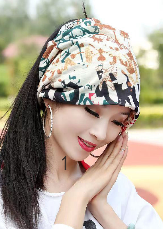 Fashion Baotou Hat Print Autumn And Winter