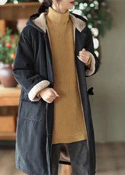 Fashion Light Green Oversized Fleece Wool Lined Coat Outwear Winter