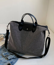 Fashion Silver Large Capacity Zircon Encrusted Handbag