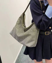 Fashionable Green Zircon Large Capacity Shoulder Bag