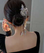 Fine Metal Butterfly Chain Tassel Hairpin