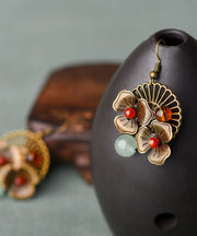 Handmade Agate Fine Copper Ethnic Style Drop Earrings