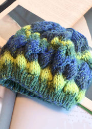 Handmade Green Gradient Warm Knit Beret Hat