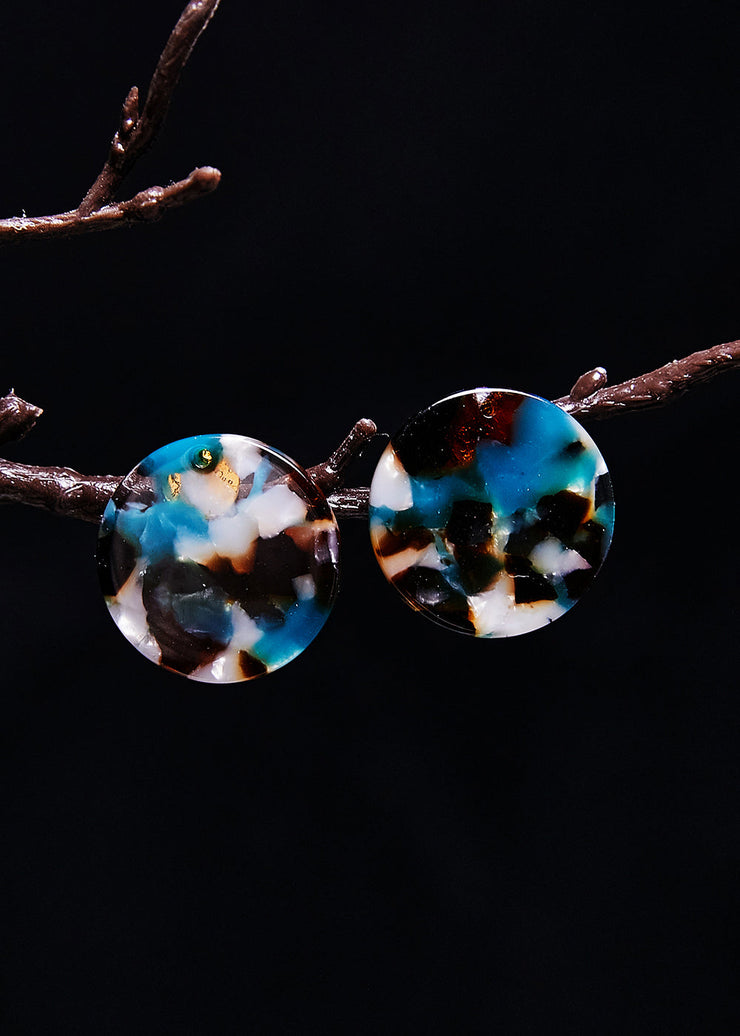 Handmade Polish Naturally Jade Stud Earrings