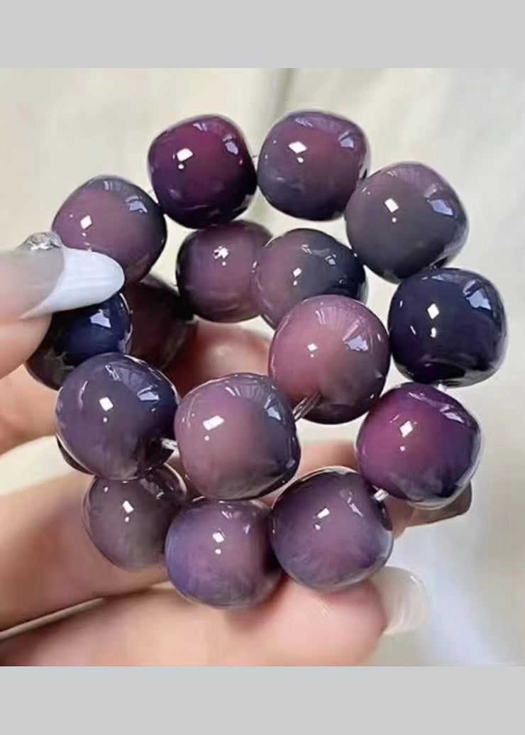 Handmade Purple Ball Bodhi Bracelet