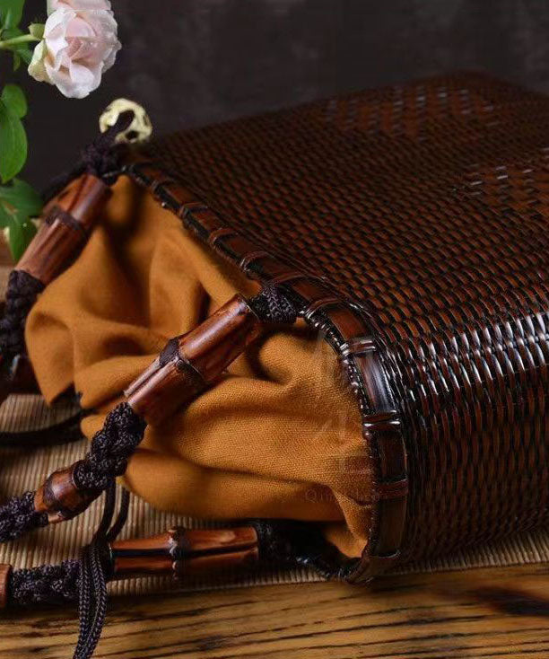 Handmade Retro Woven Japanese Bamboo Handbag