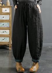 Italian Mulberry Oversized Warm Fine Cotton Filled Pants Winter